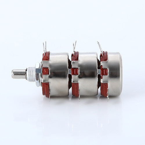 WTH118-2W双联碳膜电位器 变阻器1K2K24K710K100K47K1M双联三联 - 图1