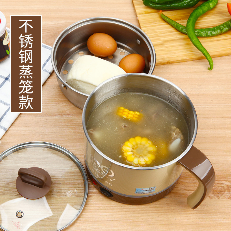 小锅家用煮方便面神器小型电煮锅 奥克斯虾想电热/火锅