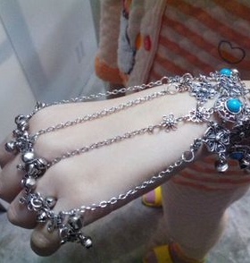 包邮朱茵同款戒指复古风一体链