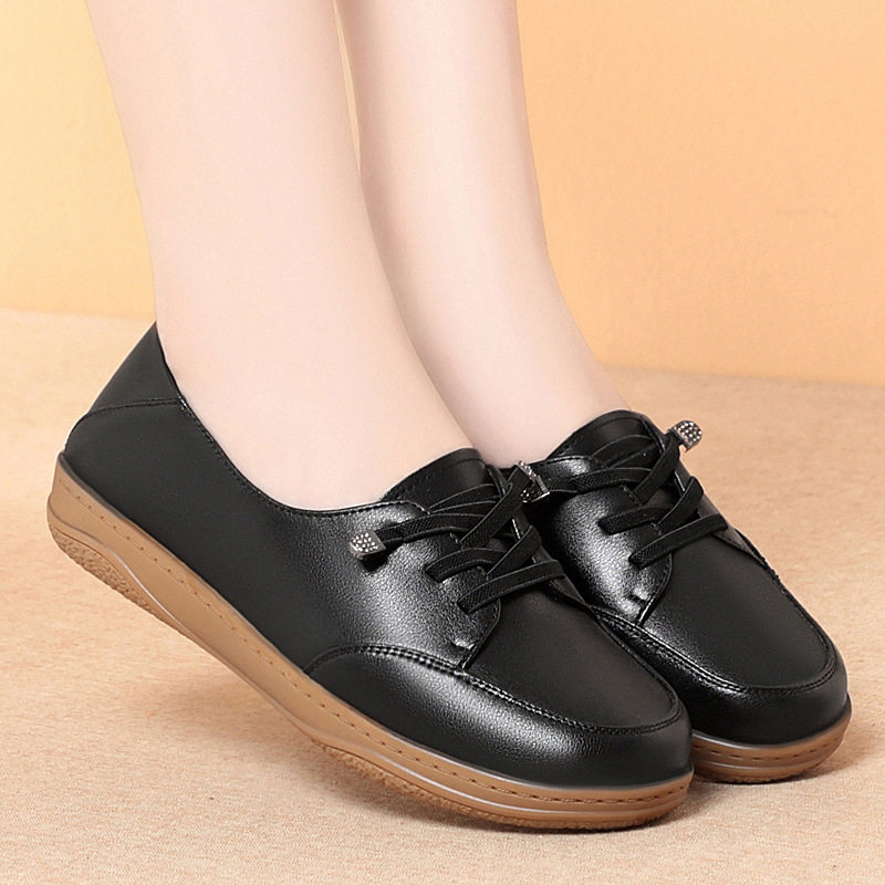 真皮小白鞋女款夏季新款透气软底休闲鞋一脚蹬单鞋豆豆乐福鞋,淘宝优惠券,粉丝福利购,淘宝优惠卷