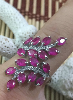 泰国纯银彩色锆石戒指