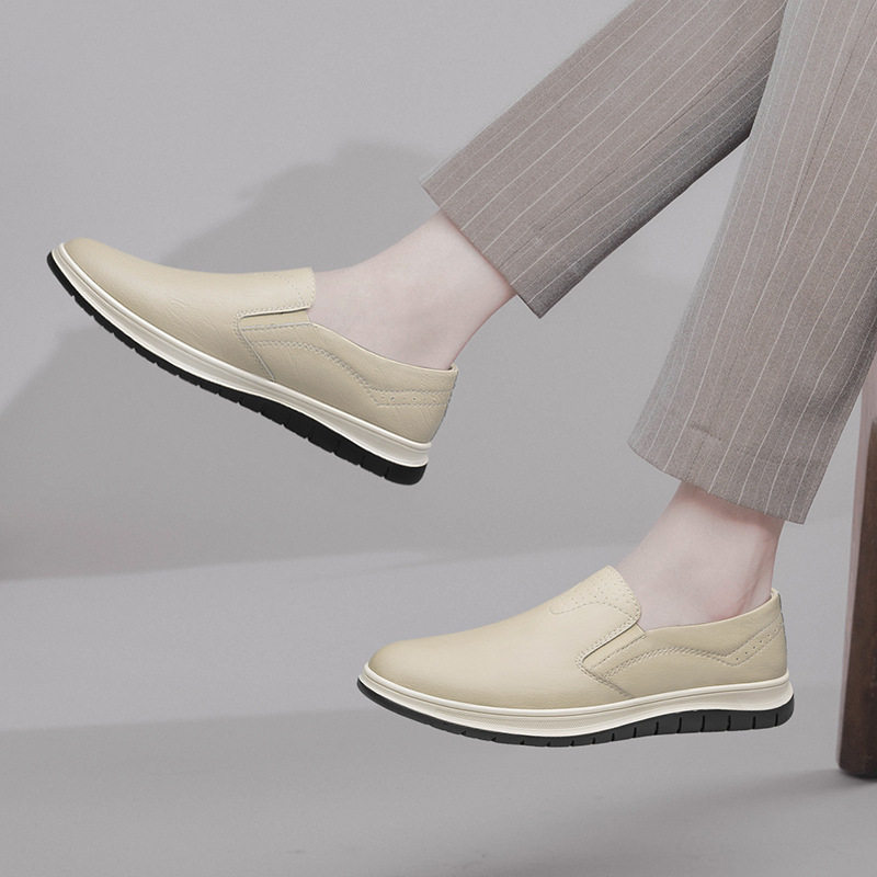 秋冬款男士休闲皮鞋时尚百搭套脚加绒小皮鞋上班冬季乐福鞋,淘宝优惠券,粉丝福利购,淘宝优惠卷