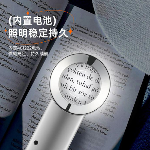 USB充电高清60倍LED灯手持放大镜电子维修看线路版老人阅读书报用 - 图1