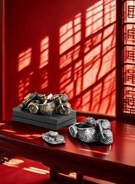 北欧满载而归烟灰缸创意个性家居多功能收纳办公室客厅装饰茶摆件