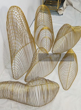 铁艺假山雕塑金属山形摆件