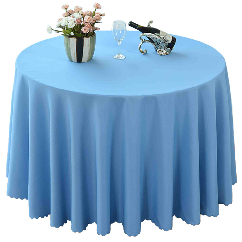 纯色桌布酒店圆桌布饭店餐桌布长方形办公室会议桌布布艺甜品台布