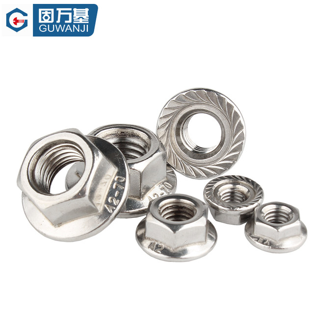 Flange nut nylon anti-loosening anti-slip GB6187