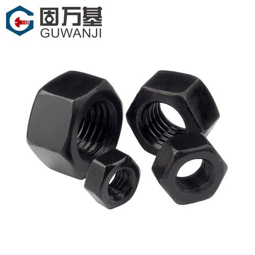 8.8级高强度六角螺母大全螺帽12.9级发黑螺丝帽M2M3M4M5M6M8-M36 - 图2