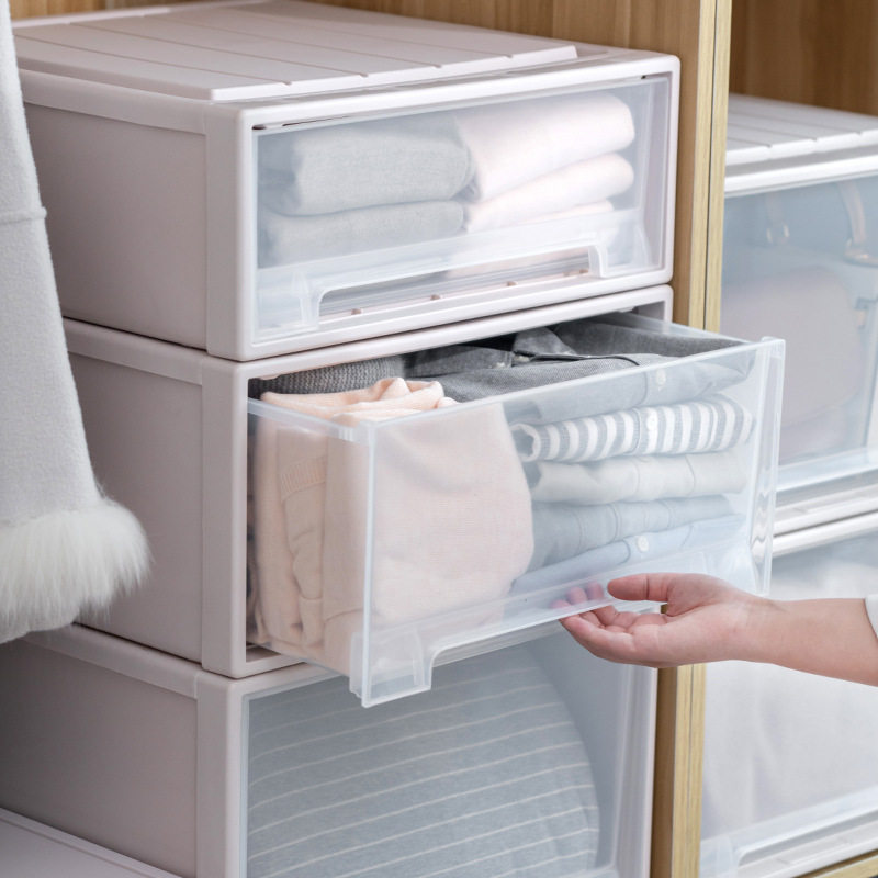衣柜收纳塑料抽屉式收纳盒 鞋盒内衣收纳箱 透明抽屉盒收纳整理箱,淘宝优惠券,粉丝福利购,淘宝优惠卷