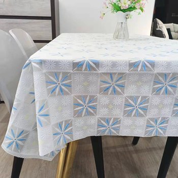 Tablecloth ກັນນ້ໍາ PVC ຕ້ານ scald ຕ້ານນ້ໍາບໍ່ລ້າງພາດສະຕິກຕາຕະລາງ mat ຄົວເຮືອນຕາຕະລາງກາເຟ tablecloth rectangular lace tablecloth