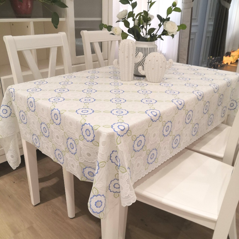 防水桌布PVC防油防烫免洗塑料餐桌布长方形茶几台布家用防滑桌垫