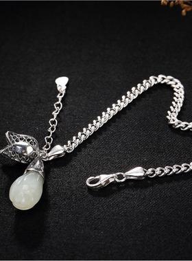 简约女士花朵吊坠手链