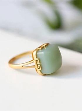 方形戒指女时尚流行百搭简约礼物