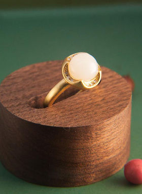 古法金白玉青玉女士款金色时尚优