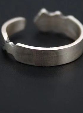 原创设计上上签情侣戒指中国古风