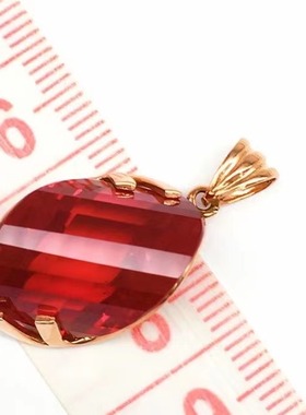 14k彩金红宝女款轻奢高级感吊坠