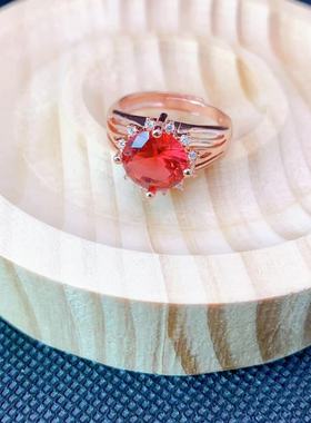 小众设计红色戒指环精致气质精致