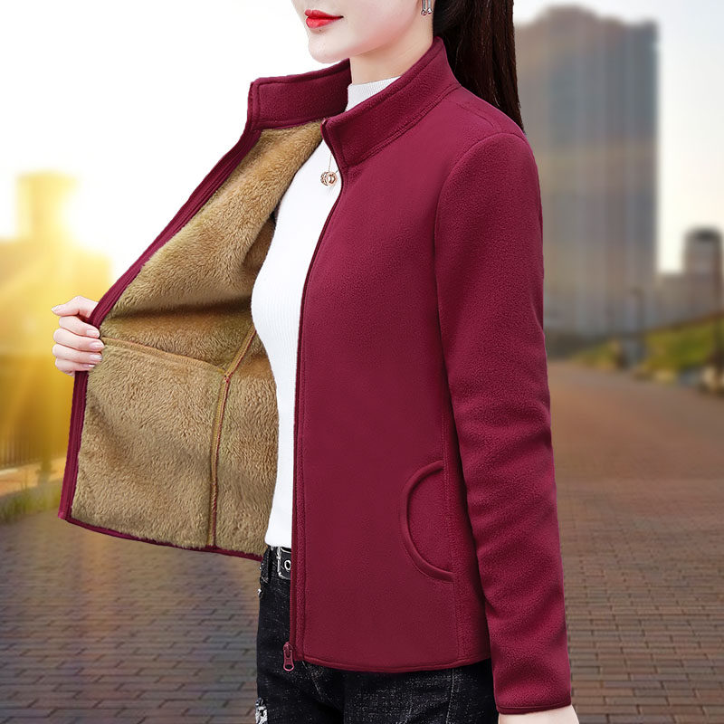 短外套春秋2021新款加绒马甲棉袄 晶设短外套