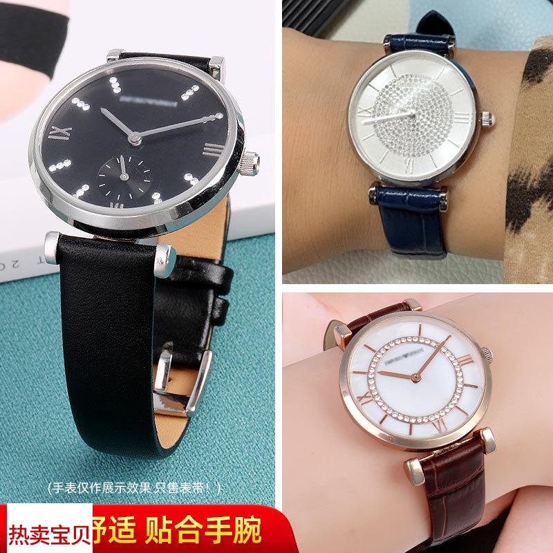 适配原厂阿玛尼AR167419111910250211012手表真皮表带男女1422mm - 图1