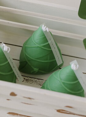端午粽子香薰蜡烛 大豆蜡手工节日礼物可爱香氛粽子蜡烛摆件