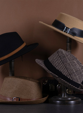 【复古绅士帽子合集】样板间男女帽小香风优雅爵士礼帽衣帽间摆件