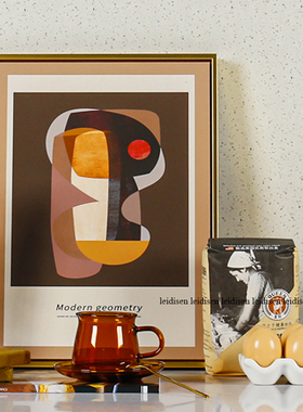 样板房咖啡样板间厨房道具摆件橱柜展厅饰品软装搭配套装画厨具