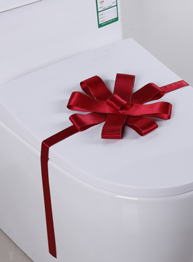 物业交房坐便器绑花卫浴店软装