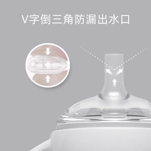 爱咔威IKV原装宽口径直饮奶嘴替换仿母乳新生儿鸭嘴带吸管超柔软 - 图1