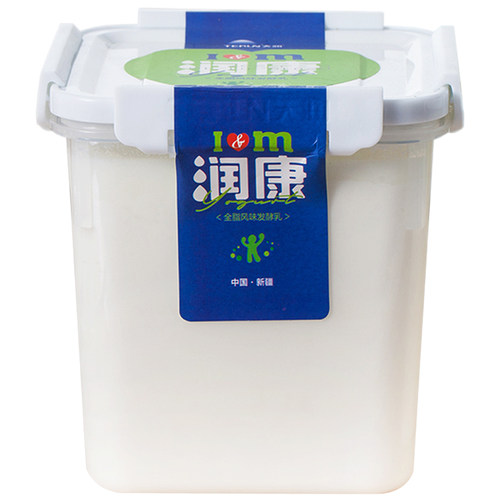 顺丰到家生产日期：12-22 现货新疆天润原味桶装酸奶1公斤装1kg - 图2