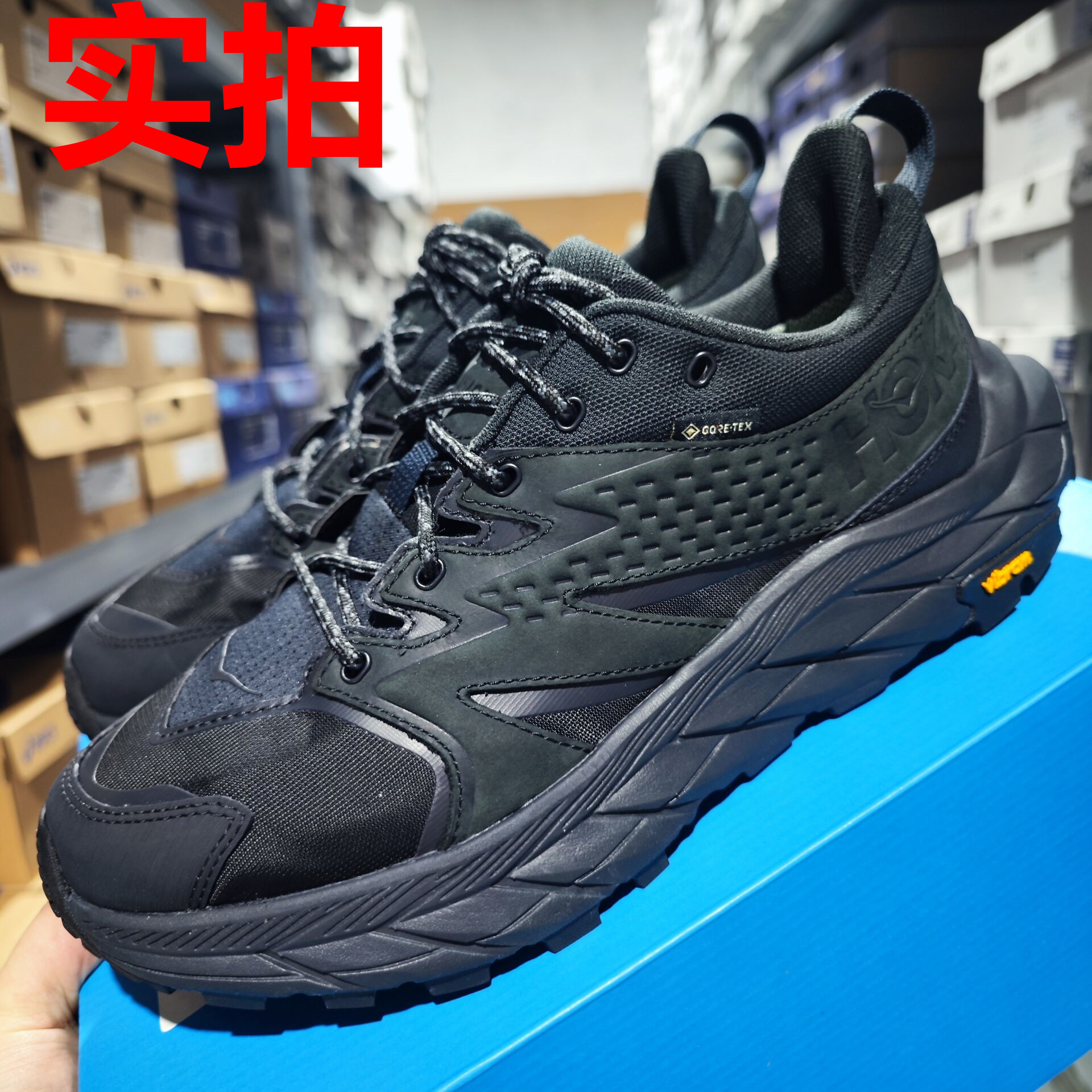 HOKA ONE ONE Anacapa Low GTX越野鞋耐磨阿纳卡帕低帮防水徒步鞋 - 图0