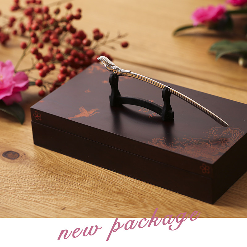 《前程似锦》纯银锦鸡书签毕业晋升告别礼物品送同学老师上司朋友