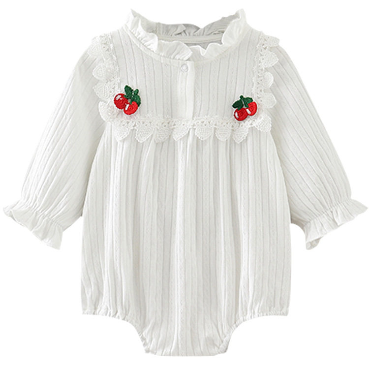 momoidea 2020年新款宝宝樱桃包屁衣 允哲衬衫