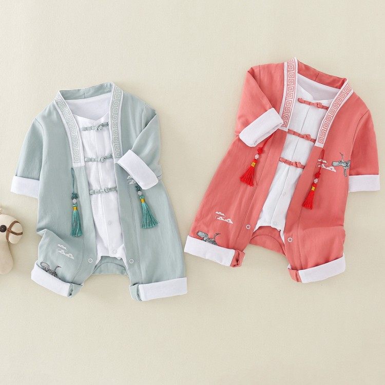 婴儿唐装小秋款中国风男童满月汉服 允哲民族服装/舞台装