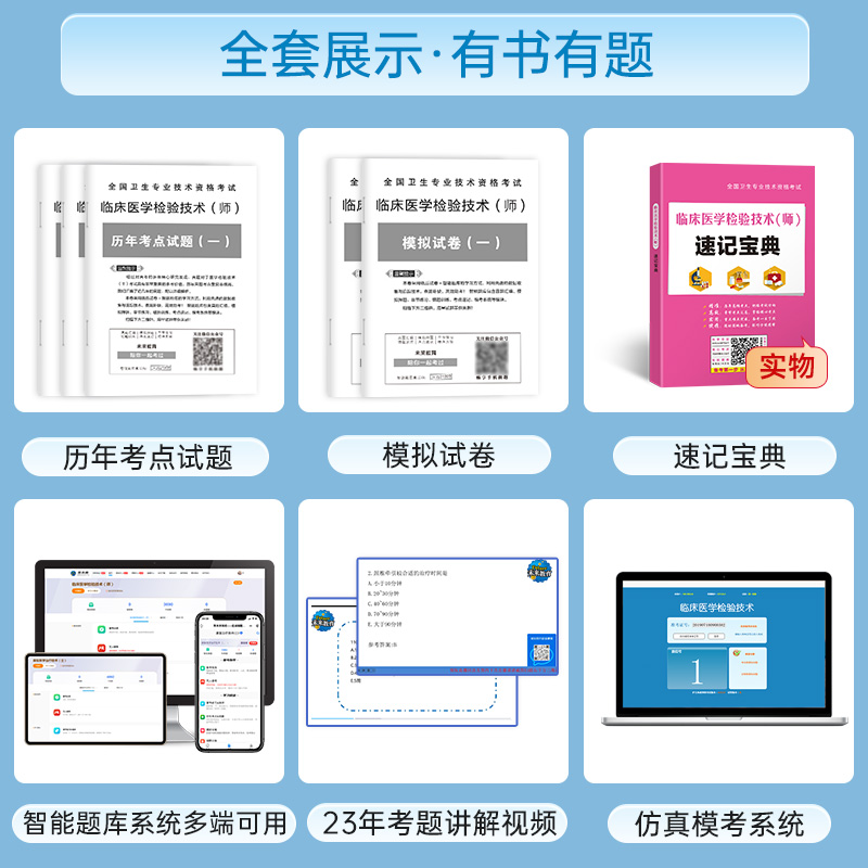 新版2024年检验（师）初级检验师考试卷模拟试卷及解析题库习题历年真题可搭教材书人卫版官方2023临床医学检验技术士卫生职称-图0