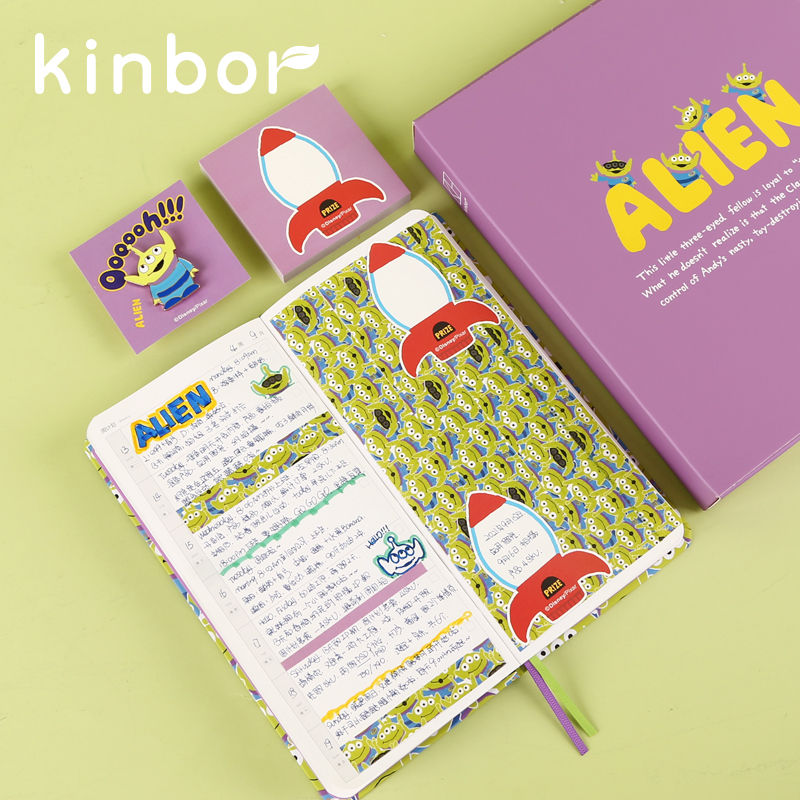 kinbor X 迪士尼 玩具总动员周计划套装三眼仔week手账本生日礼物学生笔记本子巴斯光年ip款自律计划日程本 - 图3