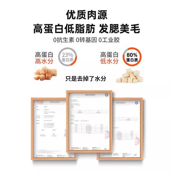 Guazhoumu freeze-dried chicken cubes can be returned if you don’t eat them