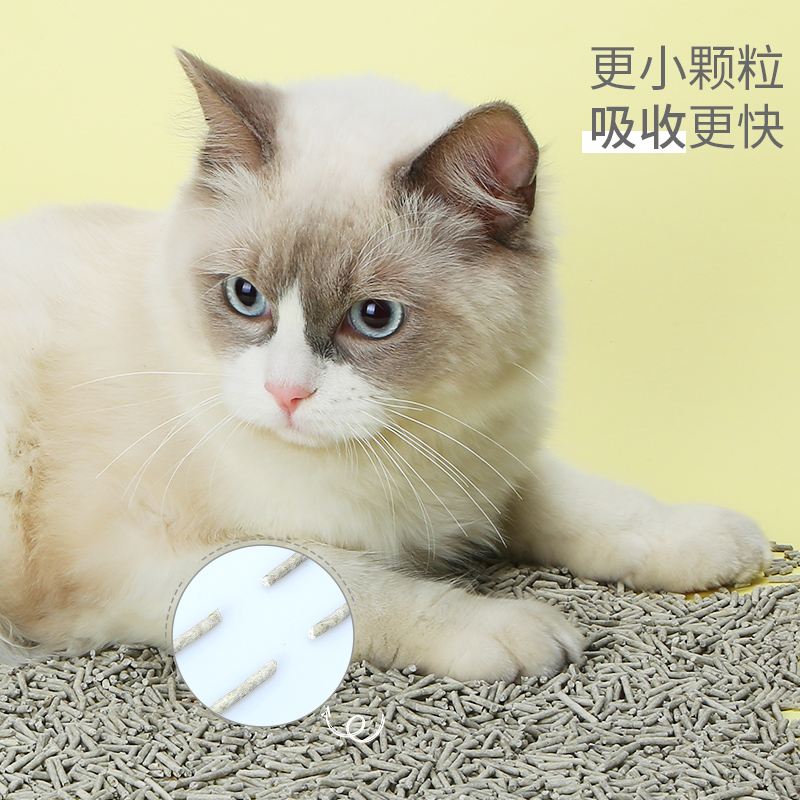 除臭无尘猫沙豆腐猫砂易结团颗粒冲厕活性炭非公斤6L*2包猫砂包邮-图3