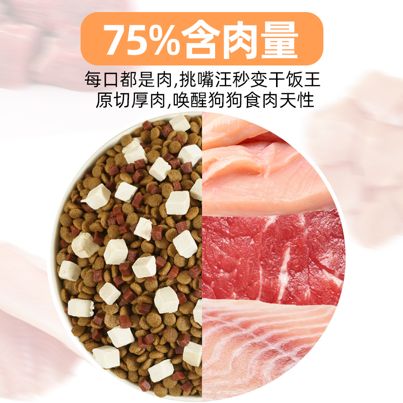 益仁佳银狐犬专用狗粮20斤成犬幼犬冻干粮中型犬冻干狗粮10kg - 图0