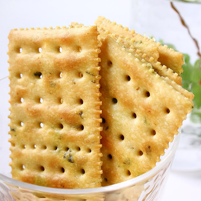 每日生机苏打饼干540g香葱奶盐芝麻早餐休闲下午茶咸梳打零食品 - 图1