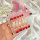 Портативные наклейки для ногтей для маникюра, коробка для хранения для путешествий, накладные ногти, система хранения, аксессуар