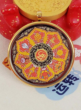 女款纯手工吸金五路财神唐卡吊坠