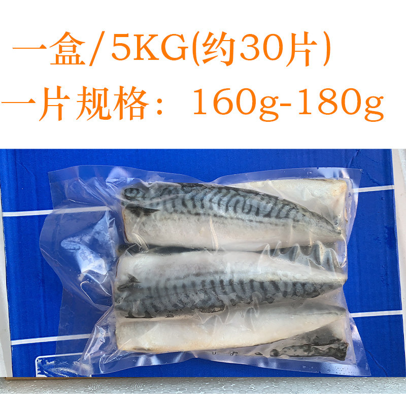 新鲜开边青花鱼烧烤用青花鱼片去内脏去骨醋青鱼鲭鱼5kg 件包邮 江户田 淘优券