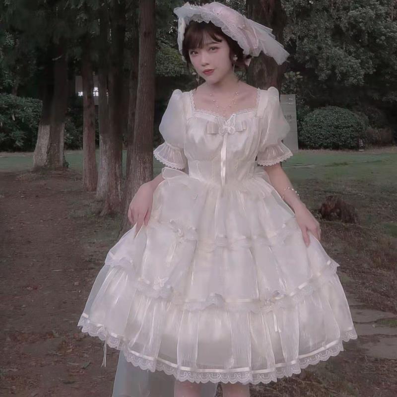 洛丽塔原创芙拉小姐lolita花嫁款华丽款op花神芙洛拉lolita公主裙_虎窝淘