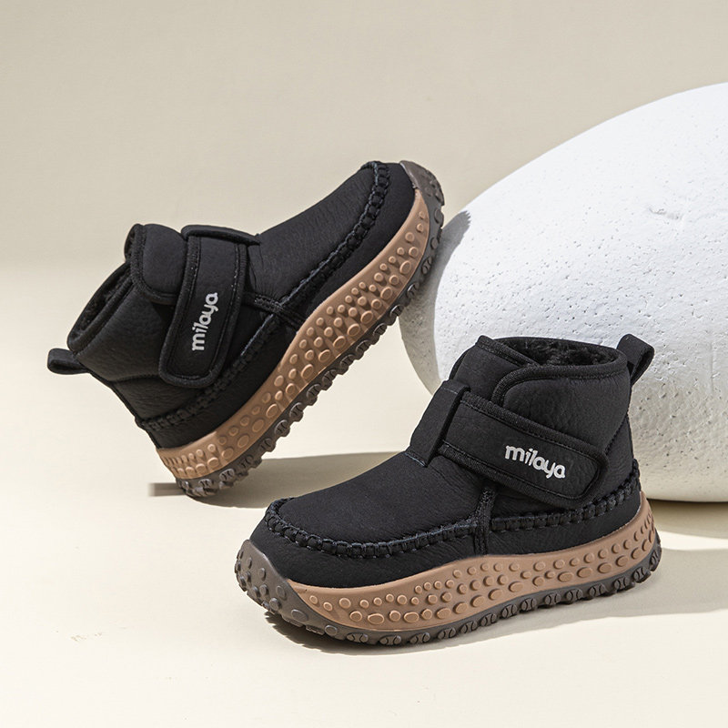 儿童雪地靴保暖男童大棉靴2025冬季新款加绒加厚防水防滑女童冬鞋,淘宝优惠券,粉丝福利购,淘宝优惠卷