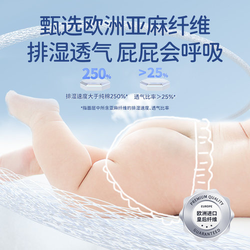 【百亿】巴布豆太空裤呼吸款超薄透气拉拉裤纸尿裤干爽小内裤 - 图0