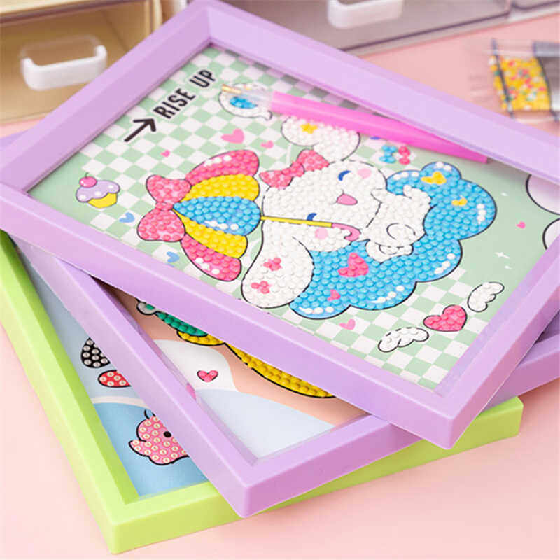 卡通钻石画儿童手工diy创意点钻画六一儿童节幼儿园小学生小礼物