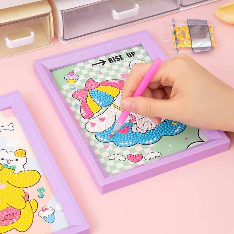 卡通钻石画儿童手工diy创意点钻画六一儿童节幼儿园小学生小礼物