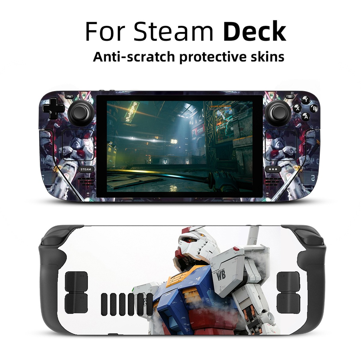 steamdeck游戏机贴纸痛贴卡通高达动漫Fade贴纸steam deck掌机膜-图0