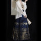 2023 gold-woven horse-face skirt high-end new style horse-face skirt