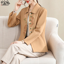 Mother Autumn Clothing Jacket China Wind Middle Aged Spring Autumn Season Jacket Windsuit Short middle age Large-size foreign air blouses women
